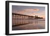 Pier Sunset 1-Lee Peterson-Framed Photographic Print