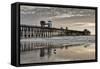 Pier Sunset 2-Lee Peterson-Framed Stretched Canvas