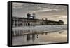 Pier Sunset 2-Lee Peterson-Framed Stretched Canvas