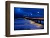 Pier Timmendorfer Strand, Dusk, Fog-Thomas Ebelt-Framed Photographic Print