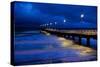 Pier Timmendorfer Strand, Dusk, Fog-Thomas Ebelt-Stretched Canvas