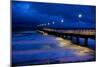 Pier Timmendorfer Strand, Dusk, Fog-Thomas Ebelt-Mounted Photographic Print