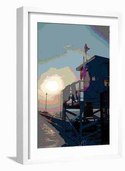 Pier, Venice Beach, California-Steve Ash-Framed Giclee Print