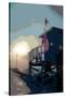 Pier, Venice Beach, California-Steve Ash-Stretched Canvas