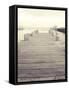 Pier View I-Jairo Rodriguez-Framed Stretched Canvas