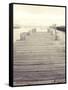 Pier View I-Jairo Rodriguez-Framed Stretched Canvas