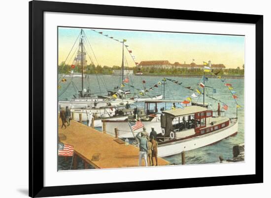 Pier, West Palm Beach, Florida-null-Framed Art Print