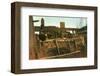 Pier with Ship-Albert Bierstadt-Framed Premium Giclee Print