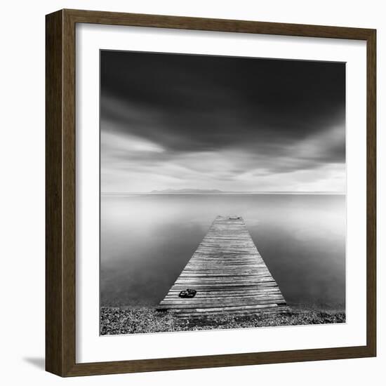 Pier with Slippers-George Digalakis-Framed Photographic Print