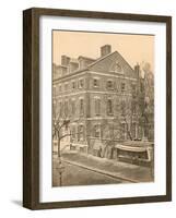 Pierce Butler Mansion, 8th and Chestnut Streets, C.1855-null-Framed Photographic Print