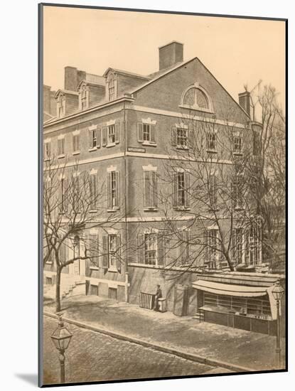 Pierce Butler Mansion, 8th and Chestnut Streets, C.1855-null-Mounted Photographic Print