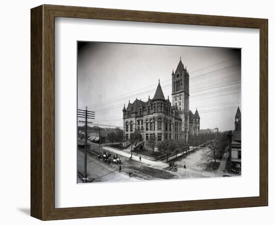 Pierce County Courthouse, Tacoma (1907)-Ashael Curtis-Framed Giclee Print