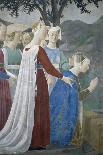 Diptych of Dukes of Urbino: Triumph of Duchess of Urbino, Back Side of Portrait of Battista Sforza-Piero della Francesca-Giclee Print