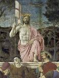 Detail from the Legend of the True Cross Showing Queen of Sheba in Adoration of Tree of Cross-Piero della Francesca-Giclee Print