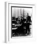 Pierre (1859-1906) and Marie Curie (1867-1934) in their Laboratory, c.1900-Valerian Gribayedoff-Framed Giclee Print