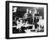 Pierre and Marie Curie, French Scientists, at Work in the Laboratory-null-Framed Giclee Print