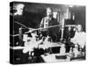 Pierre and Marie Curie, French Scientists, at Work in the Laboratory-null-Stretched Canvas