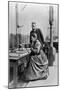 Pierre and Marie Curie in Their Laboratory, circa 1903-null-Mounted Giclee Print