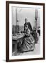 Pierre and Marie Curie in Their Laboratory, circa 1903-null-Framed Giclee Print