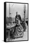 Pierre and Marie Curie in Their Laboratory, circa 1903-null-Framed Stretched Canvas