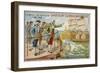 Pierre Andre De Suffren, Victor over the British Fleet Off India, 1782-null-Framed Giclee Print