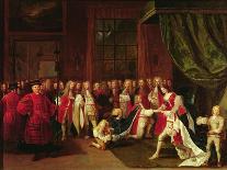 Queen Anne and the Knights of Garter, C.1720s-Pierre Angelis-Giclee Print