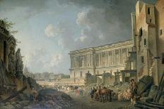 Ceremony at the New Church of St Genevieve, 1765-Pierre Antoine De Machy-Giclee Print