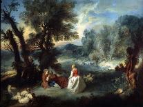 Pastoral Scene, 1730S-Pierre-Antoine Quillard-Stretched Canvas