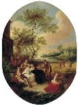 Pastoral Scene, 1730S-Pierre-Antoine Quillard-Stretched Canvas