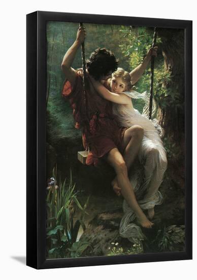 Pierre Auguste Cot (Spring) Art Poster Print-null-Framed Poster