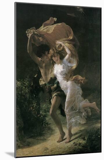 Pierre Auguste Cot (The Storm) Art Poster Print-null-Mounted Poster