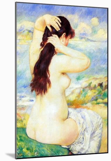 Pierre Auguste Renoir A Bather Art Print Poster-null-Mounted Poster