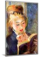 Pierre Auguste Renoir A Reading Girl 2 Art Print Poster-null-Mounted Poster