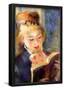 Pierre Auguste Renoir A Reading Girl 2 Art Print Poster-null-Framed Poster