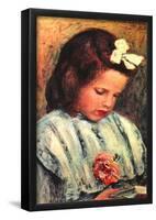 Pierre Auguste Renoir A Reading Girl Art Print Poster-null-Framed Poster