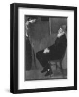 Pierre Auguste Renoir and Mademoiselle Beaudot, 1911-Maurice Denis-Framed Giclee Print