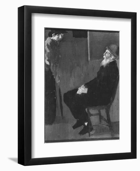 Pierre Auguste Renoir and Mademoiselle Beaudot, 1911-Maurice Denis-Framed Giclee Print