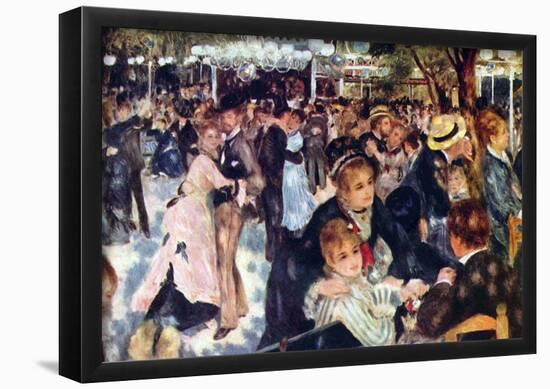 Pierre Auguste Renoir Ball at the Moulin Galette Art Print Poster-null-Framed Poster