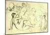 Pierre Auguste Renoir Bather Sketch 2 Art Print Poster-null-Mounted Poster