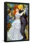 Pierre Auguste Renoir Dance at Bougival Art Print Poster-null-Framed Poster