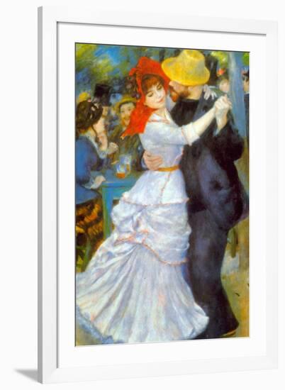 Pierre-Auguste Renoir Dance at Bougival-Pierre-Auguste Renoir-Framed Art Print