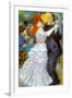 Pierre-Auguste Renoir Dance at Bougival-Pierre-Auguste Renoir-Framed Art Print