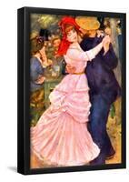 Pierre-Auguste Renoir (Dance in Bougival) Art Poster Print-null-Framed Poster