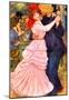 Pierre-Auguste Renoir (Dance in Bougival) Art Poster Print-null-Mounted Poster