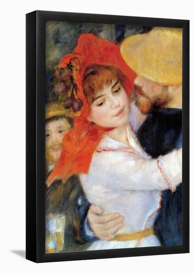 Pierre Auguste Renoir Dance in Bougival Detail Art Print Poster-null-Framed Poster