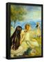 Pierre Auguste Renoir Girls by the Seaside Art Print Poster-null-Framed Poster