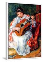 Pierre Auguste Renoir Guitarist Art Print Poster-null-Framed Poster