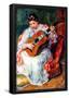 Pierre Auguste Renoir Guitarist Art Print Poster-null-Framed Poster