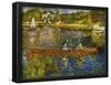 Pierre-Auguste Renoir (His in Asnères (The Boat)) Art Poster Print-null-Framed Poster