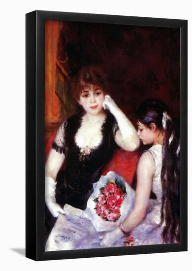 Pierre Auguste Renoir In the Loge Art Print Poster-null-Framed Poster